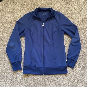 Cherokee Infinity Navy Scrub Jacket